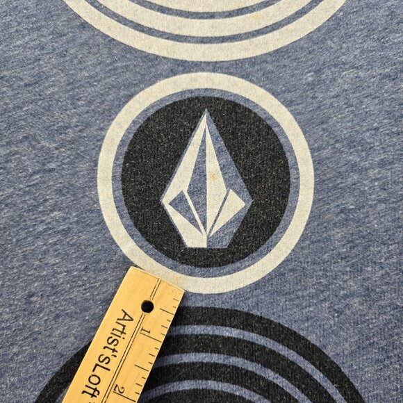 Volcom Tshirt‎ Mens Large Blue True To This Outdoor Surf wear Skater Casual - Picture 3 of 8